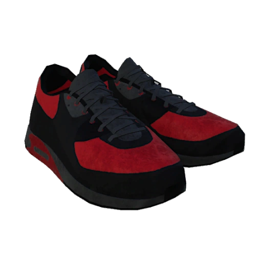 Black Red Max Trainers