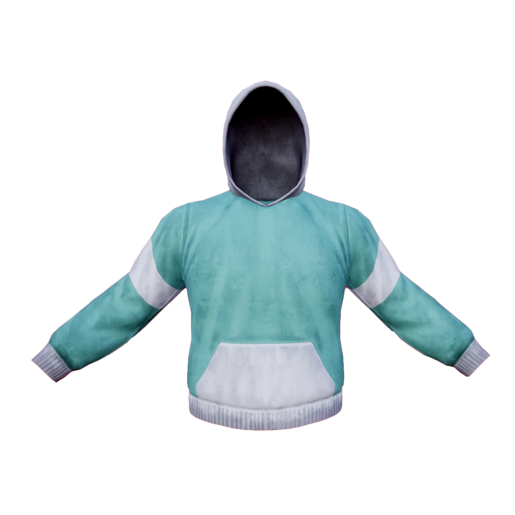 Green White Hoodie