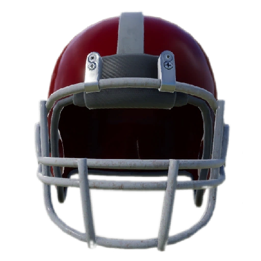 Red Football Helmet